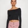 Offshoulder Basic - Pullover - Black -Even&Odd 13efac4e891048a78b4f453ad6ee9556