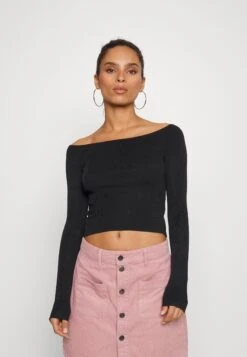 Offshoulder Basic - Pullover - Black