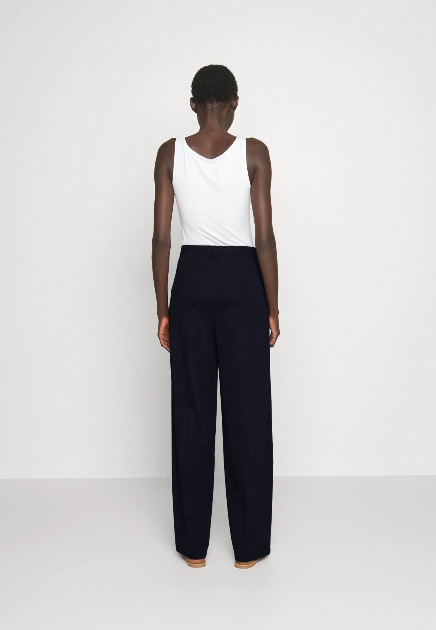 Wide Leg Trousers - Pantalon Classique - Dark Blue 5 Wide Leg Trousers - Pantalon Classique - Dark Blue – Image 3