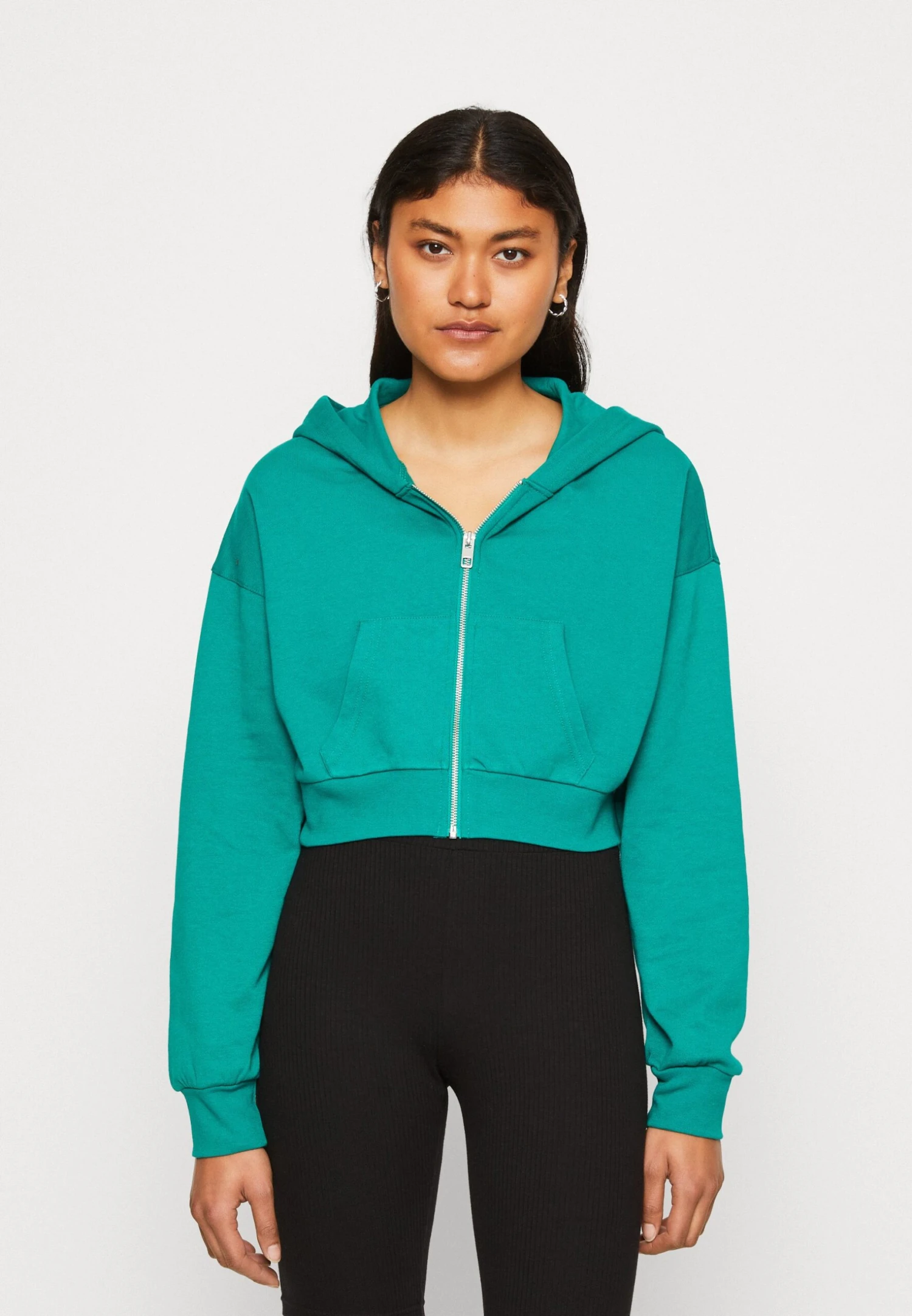 Even&Odd Sweat Zippé - Green 3 Even&Odd Sweat Zippé - Green