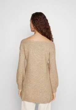 Even&Odd Schulterfrei Mini Strickkleid - Robe Pull - Camel -Even&Odd 2d2cc4e65c454c8e8fc09d946353b739