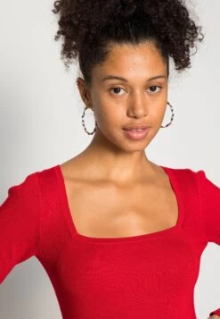 Even&Odd Eckiger Ausschnitt Mini Strickkleid - Robe Pull - Red 11 Even&Odd Eckiger Ausschnitt Mini Strickkleid - Robe Pull - Red -Even&Odd 358f9f3f0a264359a9e95beaadd53790