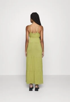 Even&Odd Maxi Dress Tiered Skirt - Robe Longue - Green -Even&Odd 3ebfd8eb0d2e4a67827384cde2259805