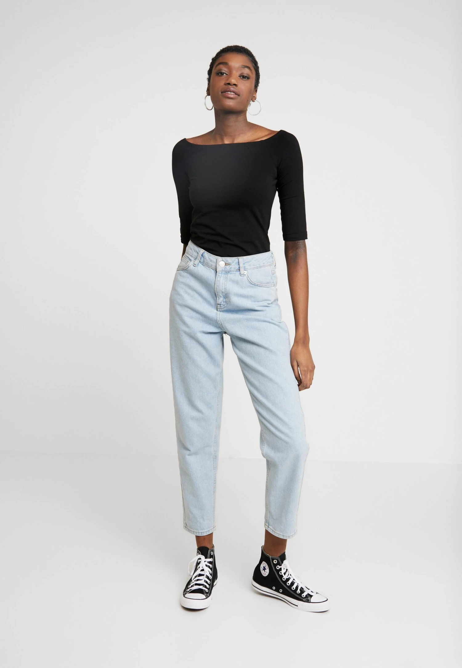 Even&Odd 2 Pack - T-Shirt À Manches Longues - Black 4 Even&Odd 2 Pack - T-Shirt À Manches Longues - Black – Image 2