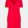Robe En Jersey - Berry -Even&Odd 4cfb77e1fcc848a39e76b432fbe1fc00