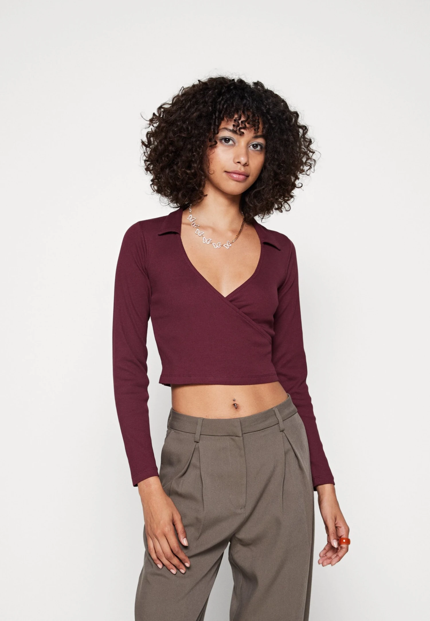 Even&Odd T-Shirt À Manches Longues - Dark Red 3 Even&Odd T-Shirt À Manches Longues - Dark Red