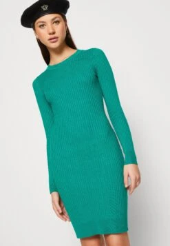 Even&Odd Crew Ausschnitt Ripp Basic Bodycon Mini Strickkleid - Robe Fourreau - Green 11 Even&Odd Crew Ausschnitt Ripp Basic Bodycon Mini Strickkleid - Robe Fourreau - Green -Even&Odd 4e98f0bc88a44015bde0e4c95b56a367
