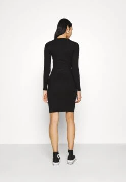 Even&Odd Crew Ausschnitt Ripp Basic Bodycon Mini Strickkleid - Robe Fourreau - Black 10 Even&Odd Crew Ausschnitt Ripp Basic Bodycon Mini Strickkleid - Robe Fourreau - Black -Even&Odd 5191023079844165b0a8ac5e742fd6c7