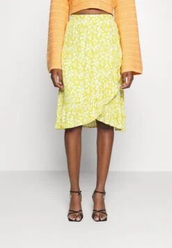 Even&Odd Jupe TrapĂšze - Light Green/White