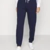 Even&Odd Regular Fit Jogger With Contrast - Pantalon De Survêtement - Dark Blue -Even&Odd 536487fda3af494799a1d8ec2dc1a188