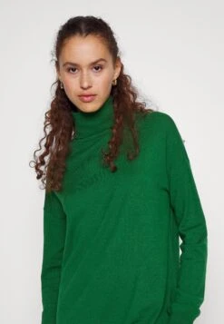 Even&Odd Rollkragen Basic Maxi Strickkleid - Robe Longue - Green -Even&Odd 588a5718d28d4d5998fab242be99b090