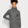 Even&Odd Rollkragen Mini Strickkleid - Robe Pull - Mottled Dark Grey 2 Even&Odd Rollkragen Mini Strickkleid - Robe Pull - Mottled Dark Grey -Even&Odd 5f79c57b8c1842c99e812949a99be43e