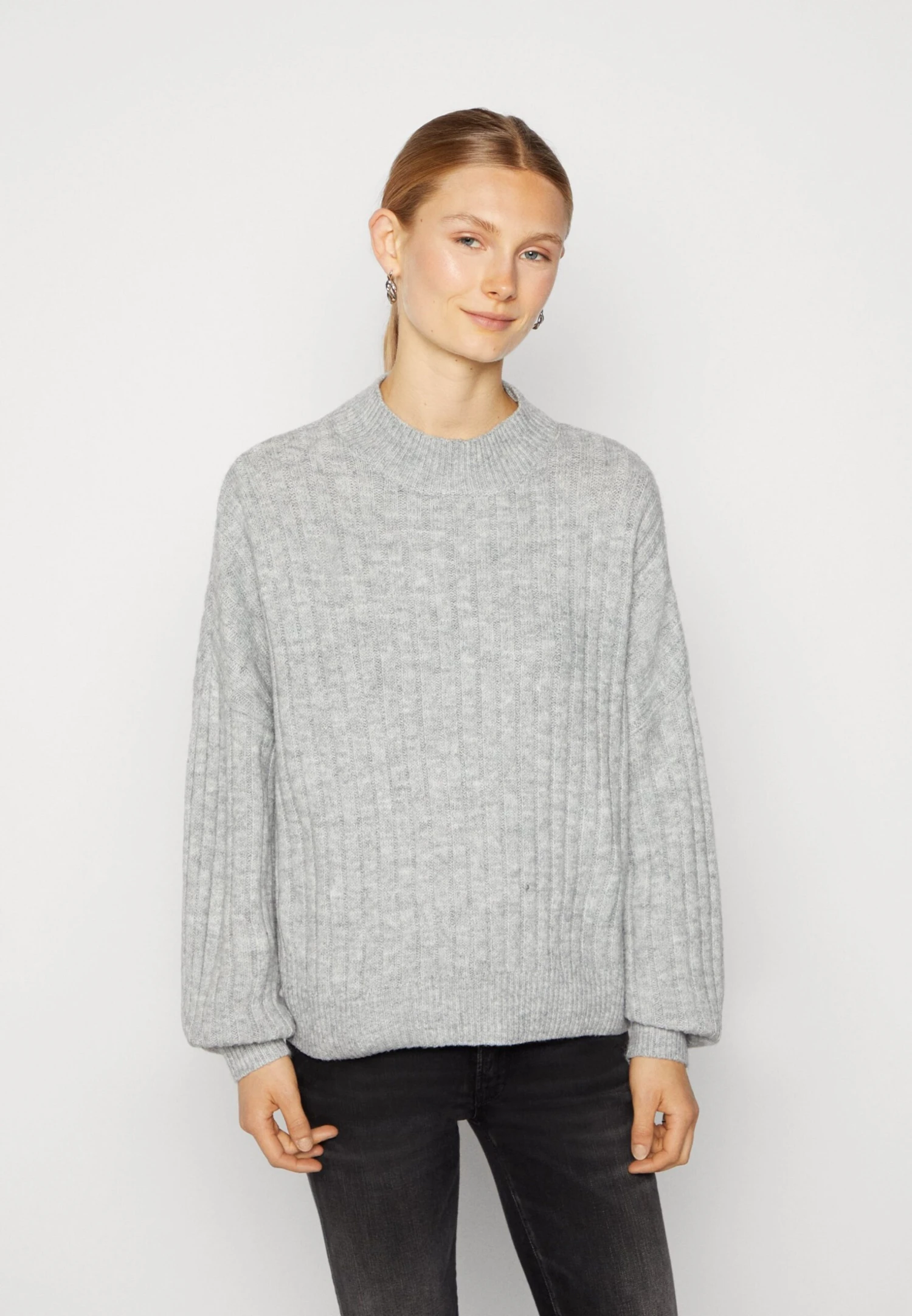 Even&Odd Pullover - Mottled Light Grey 3 Even&Odd Pullover - Mottled Light Grey