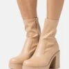 Even&Odd Bottines À Talons Hauts - Beige 2 Even&Odd Bottines À Talons Hauts - Beige -Even&Odd 6796495795be4f928ba747493532ff33