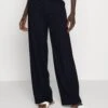 Wide Leg Trousers - Pantalon Classique - Dark Blue