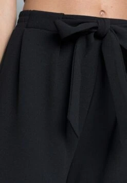 Even&Odd Belt Detail Wide Leg Pants - Pantalon Classique - Black -Even&Odd 6c79b970b97142d2b7ae758d11acee5f