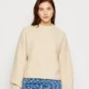 Even&Odd Moss Stitch Jumper - Pullover - Sand -Even&Odd 7feb46edc60942898b951f013910b01e