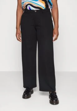 Tailored Wide Trouser - Pantalon Classique - Black