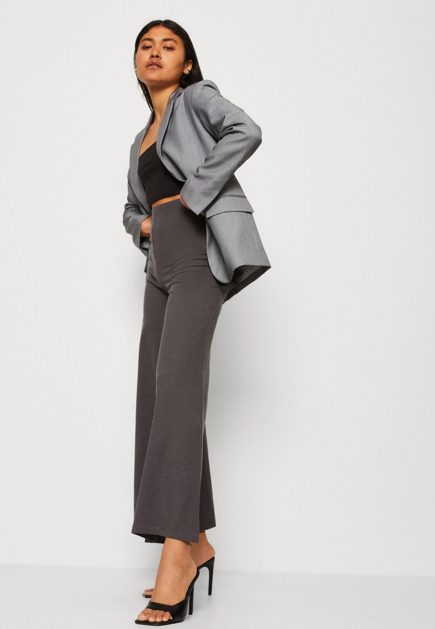 Even&Odd Pantalon Classique - Mottled Dark Grey 6 Even&Odd Pantalon Classique - Mottled Dark Grey – Image 4
