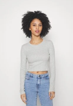 3 Pack - T-Shirt À Manches Longues - Black/White/Mottled Grey -Even&Odd 8af5983250b946a4b5d85c6d4640505f