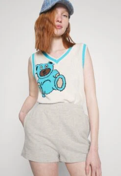 Even&Odd Pantalon De Survêtement - Mottled Light Grey -Even&Odd 8c3aac72148c490694fefccfdf48df7d