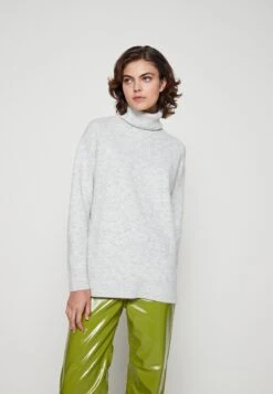 Even&Odd Pullover - Mottled Light Grey