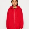 Even&Odd Sweat Zippé - Red