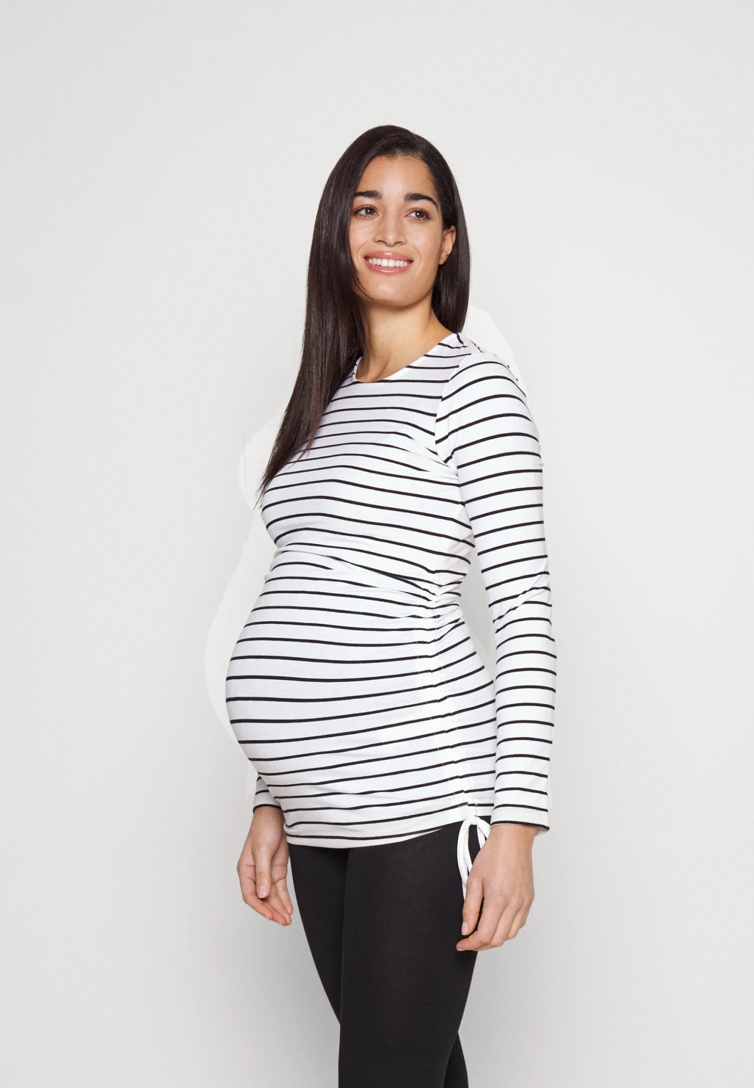 T-Shirt À Manches Longues - White/Black 6 T-Shirt À Manches Longues - White/Black – Image 4