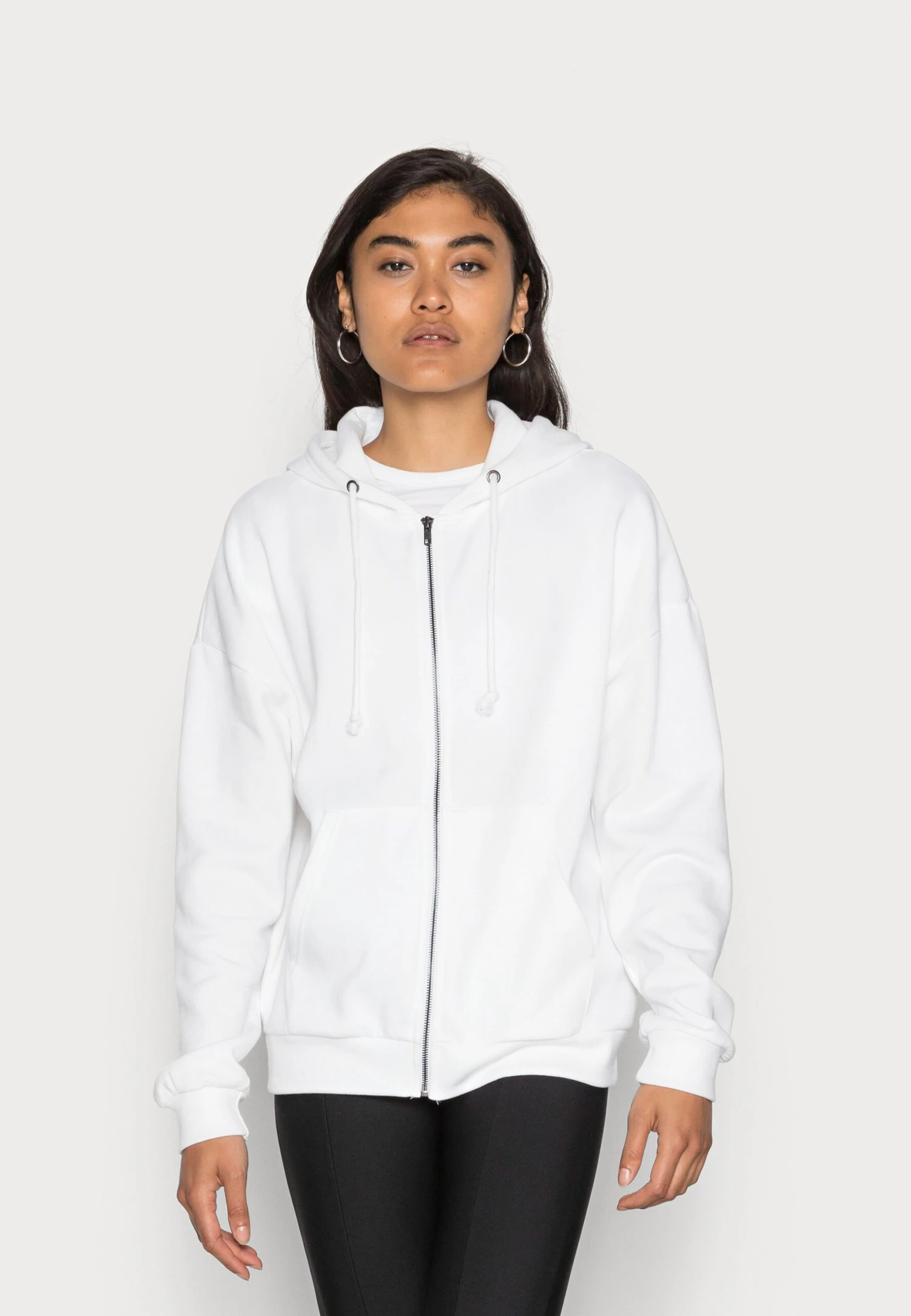 Even&Odd Sweat Zippé - White 3 Even&Odd Sweat Zippé - White