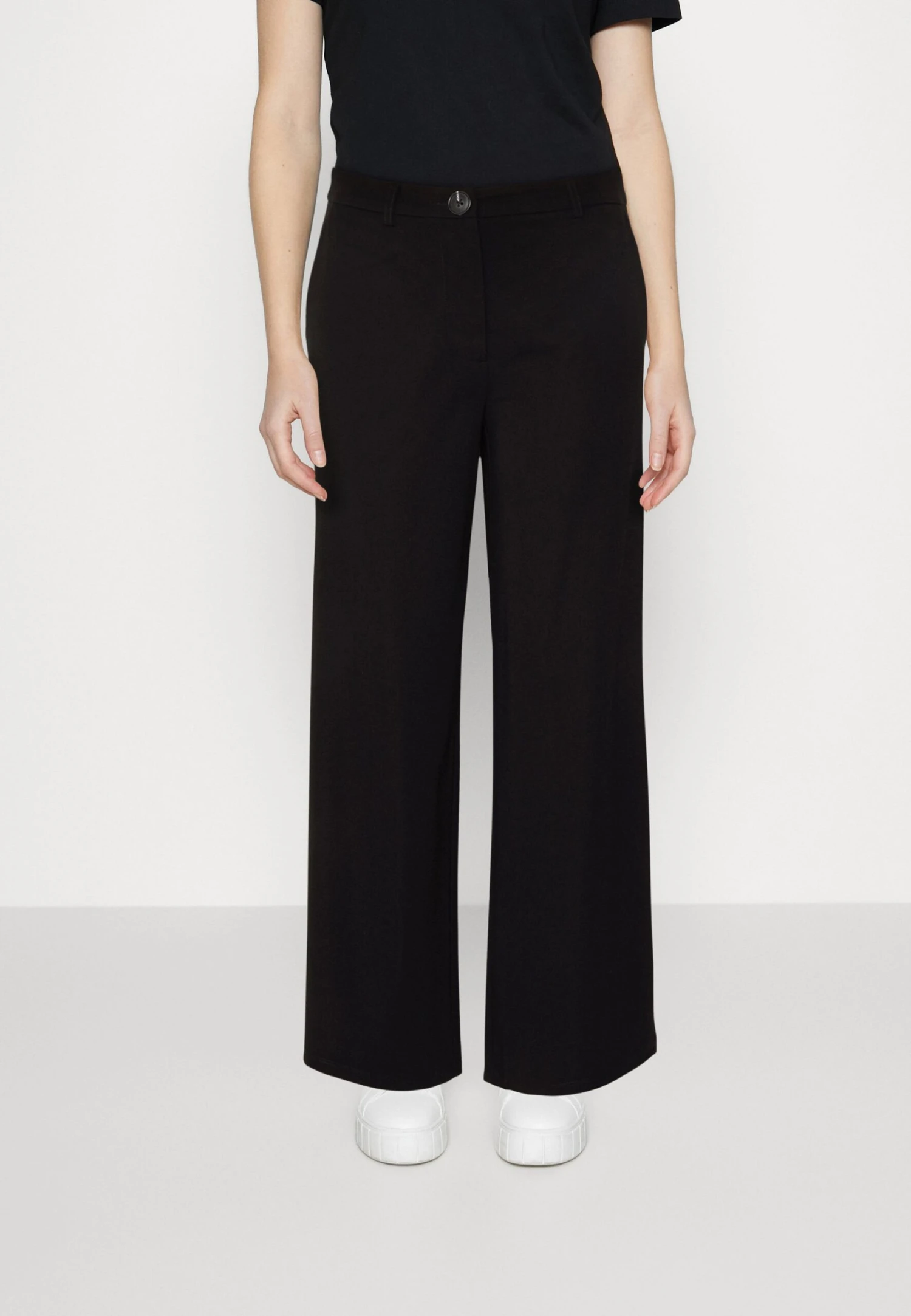 Even&Odd Tailored Wide Leg Culotte - Pantalon Classique - Black 3 Even&Odd Tailored Wide Leg Culotte - Pantalon Classique - Black