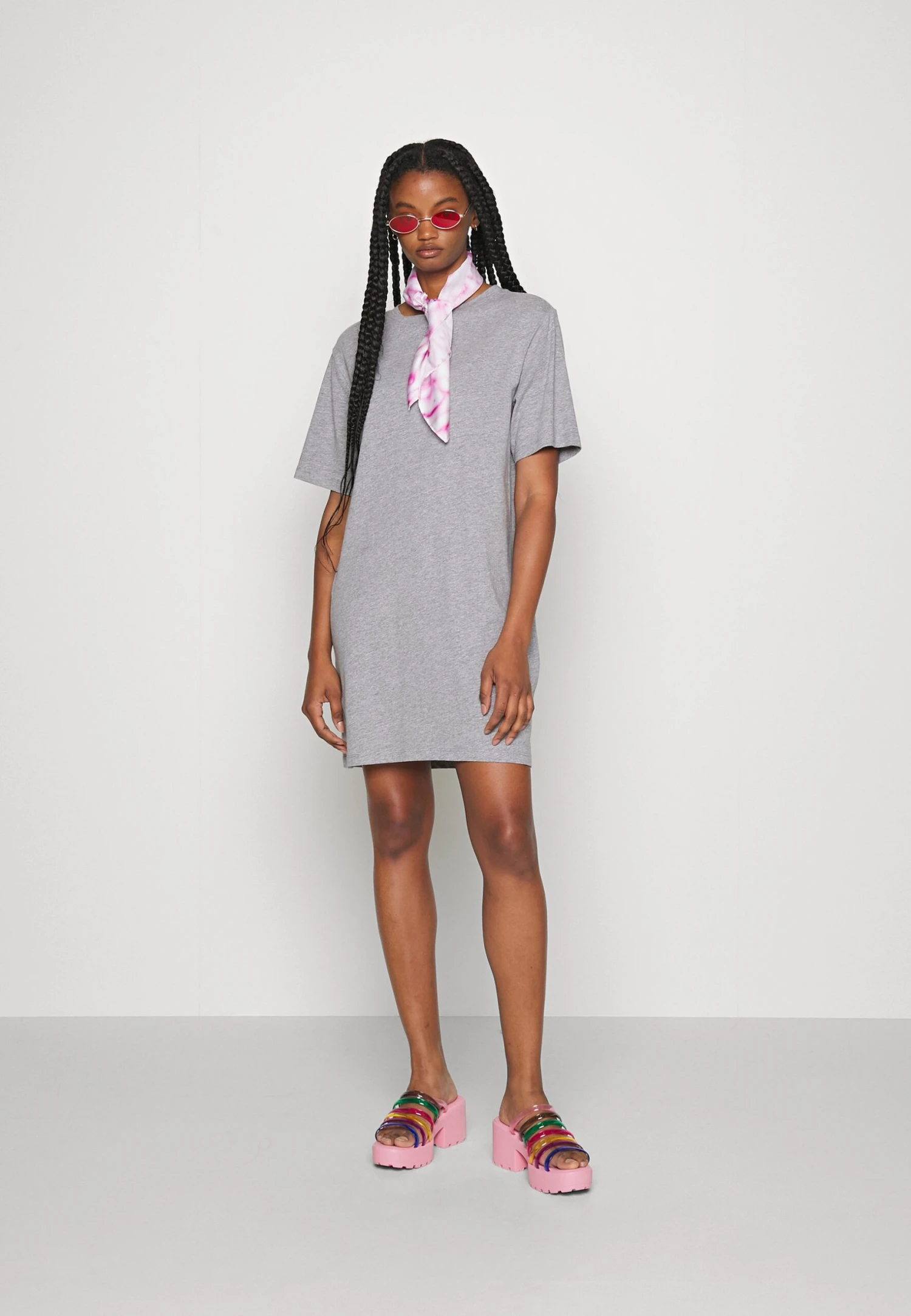 Even&Odd Robe En Jersey - Grey 4 Even&Odd Robe En Jersey - Grey – Image 2