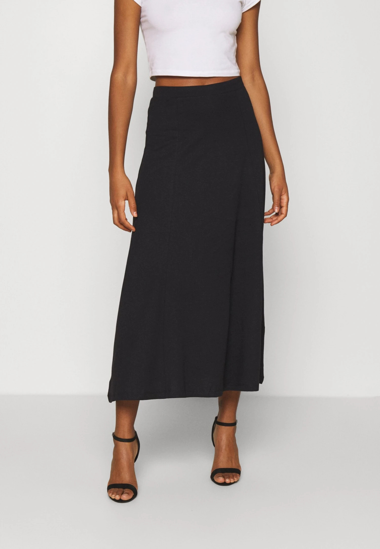 Even&Odd Basic Maxi Skirt - Jupe Trapèze - Black 3 Even&Odd Basic Maxi Skirt - Jupe Trapèze - Black