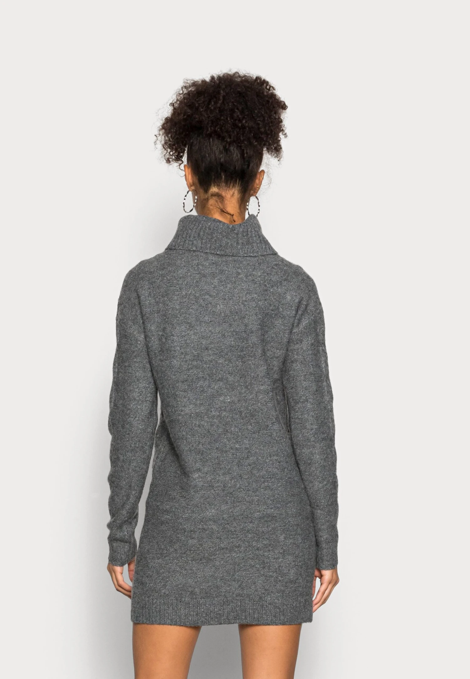 Even&Odd Rollkragen Mini Strickkleid - Robe Pull - Mottled Dark Grey 5 Even&Odd Rollkragen Mini Strickkleid - Robe Pull - Mottled Dark Grey – Image 3