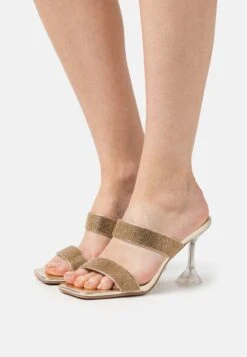 Even&Odd Mules À Talons - Gold