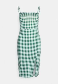 Even&Odd Strappy Mini Bodycon Dress - Robe En Jersey - Green -Even&Odd b4b866635dea4feca9d28393c466f88c