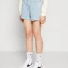 Even&Odd Short En Jean - Light Blue Denim -Even&Odd b5544132f88641a496fe0251033cfc23