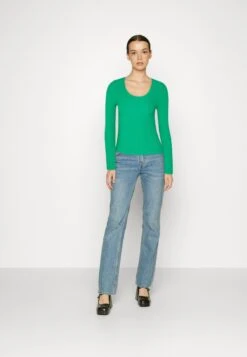 Even&Odd Ribbed - Variegated - Pullover - Green -Even&Odd bb19590b92004f85a2c9d7048741e7ca