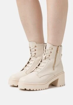 Bottines À Lacets - Beige