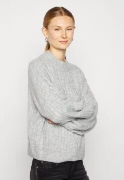 Even&Odd Pullover - Mottled Light Grey 11 Even&Odd Pullover - Mottled Light Grey -Even&Odd d0caafd78da4456eb17ef92e03d4835e