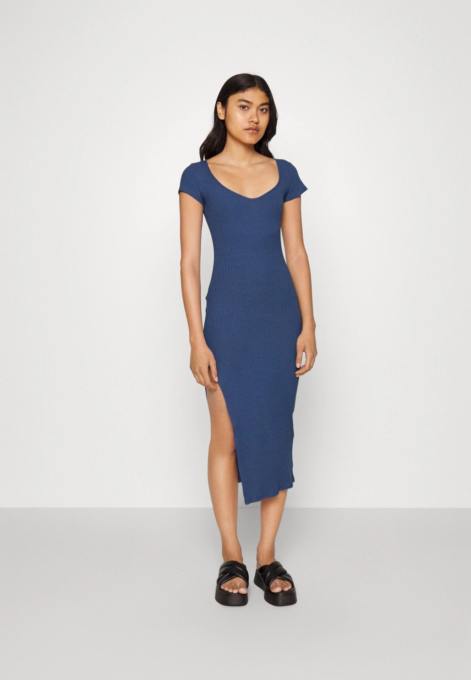 Even&Odd Robe En Jersey - Dark Blue 3 Even&Odd Robe En Jersey - Dark Blue