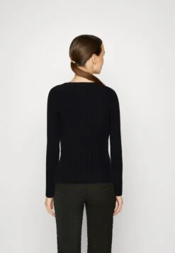 Even&Odd Ribbed - Variegated - Pullover - Black -Even&Odd d9bf9f37a573462e8d0fc408a2ae73e9