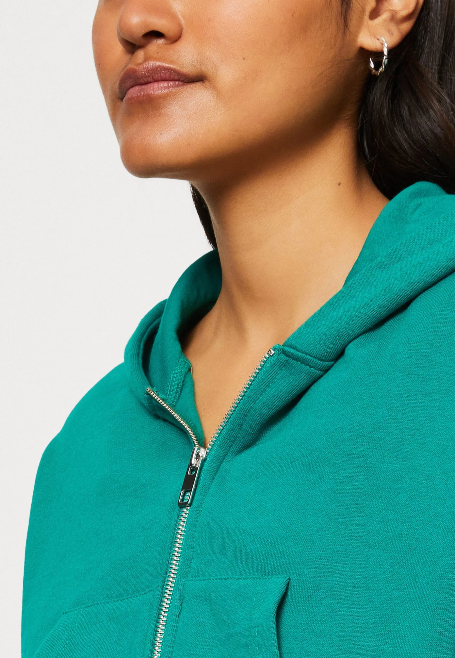 Even&Odd Sweat Zippé - Green 8 Even&Odd Sweat Zippé - Green – Image 6