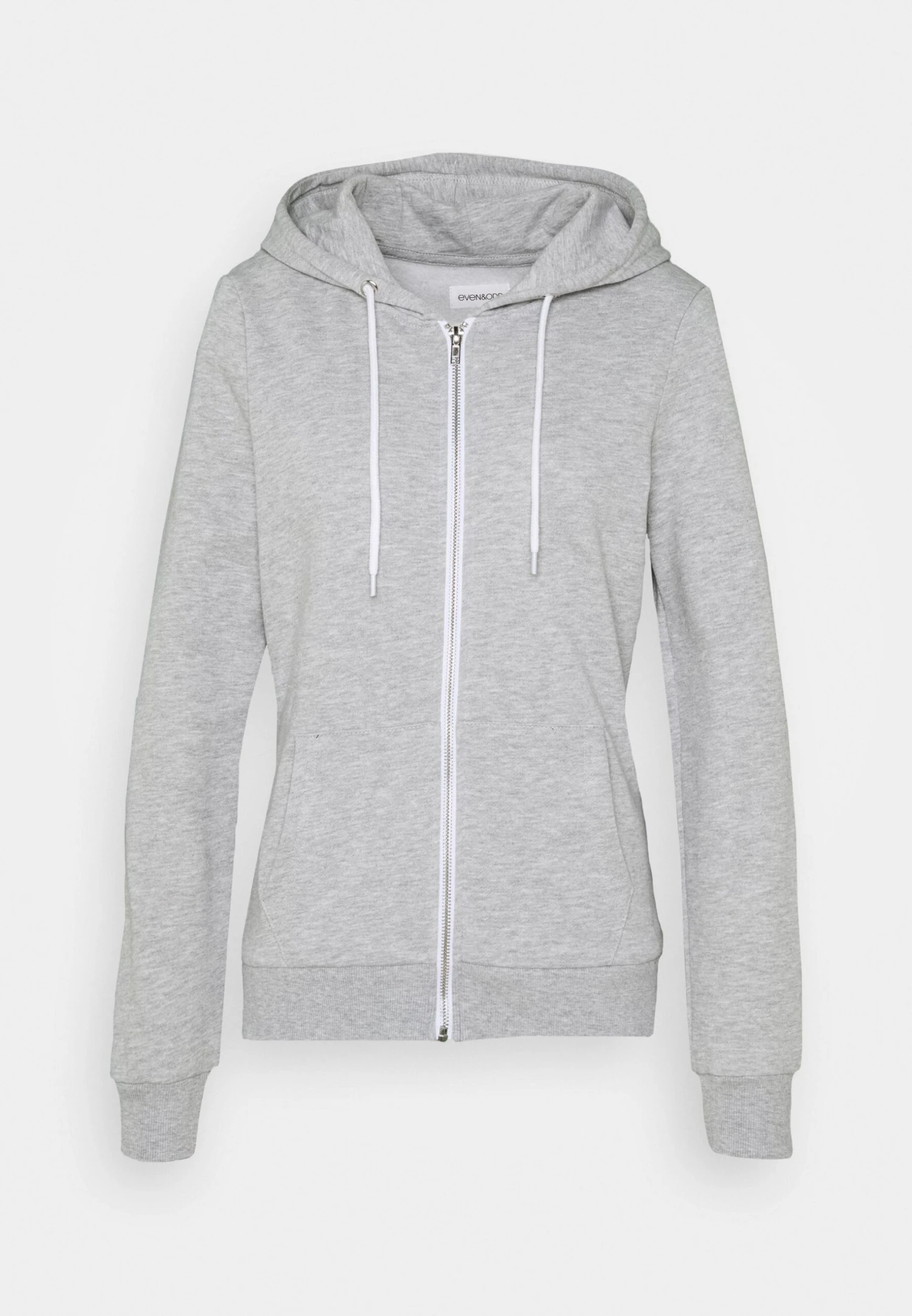 Even&Odd Sweat Zippé - Mottled Light Grey 6 Even&Odd Sweat Zippé - Mottled Light Grey – Image 4