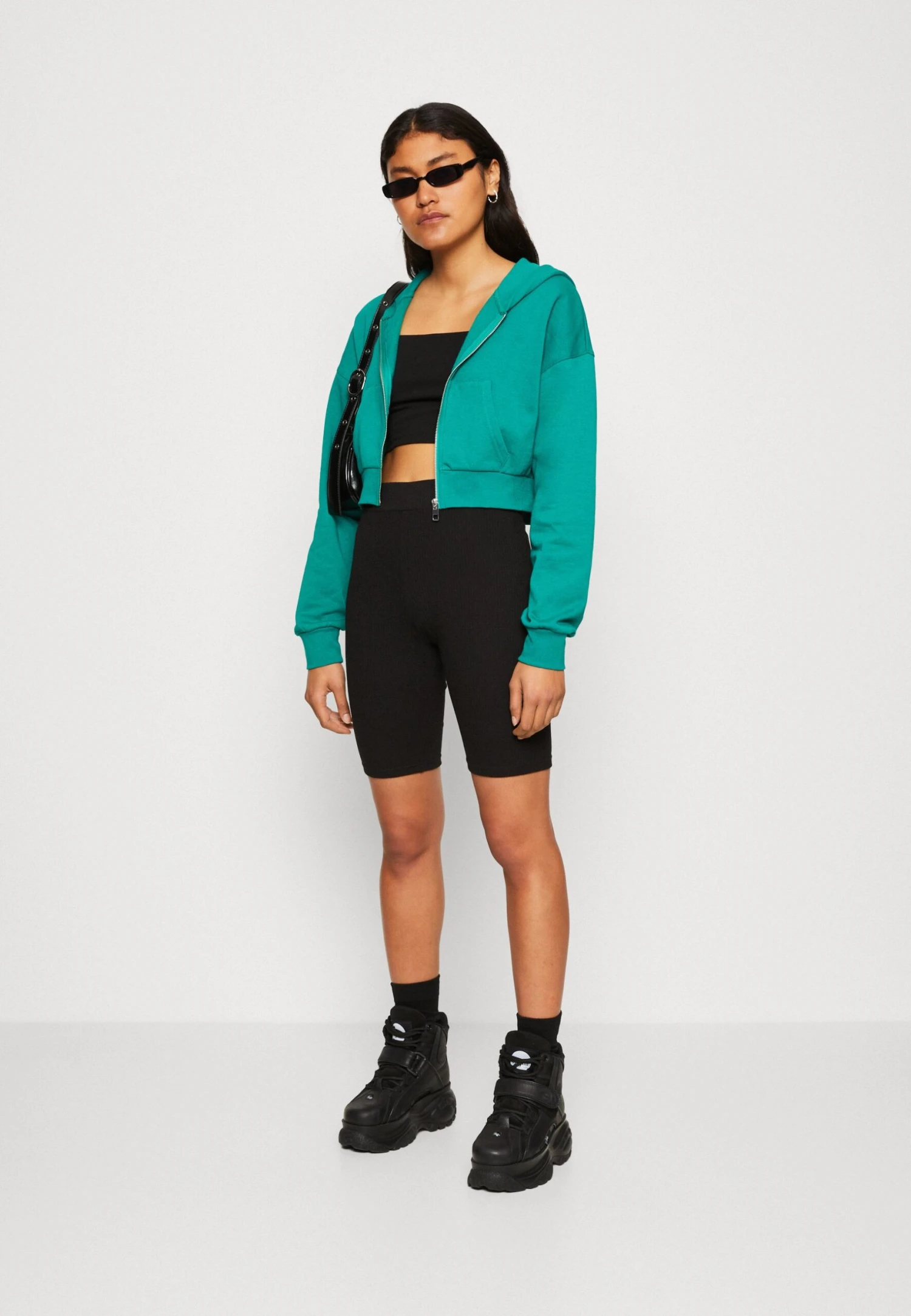 Even&Odd Sweat Zippé - Green 4 Even&Odd Sweat Zippé - Green – Image 2