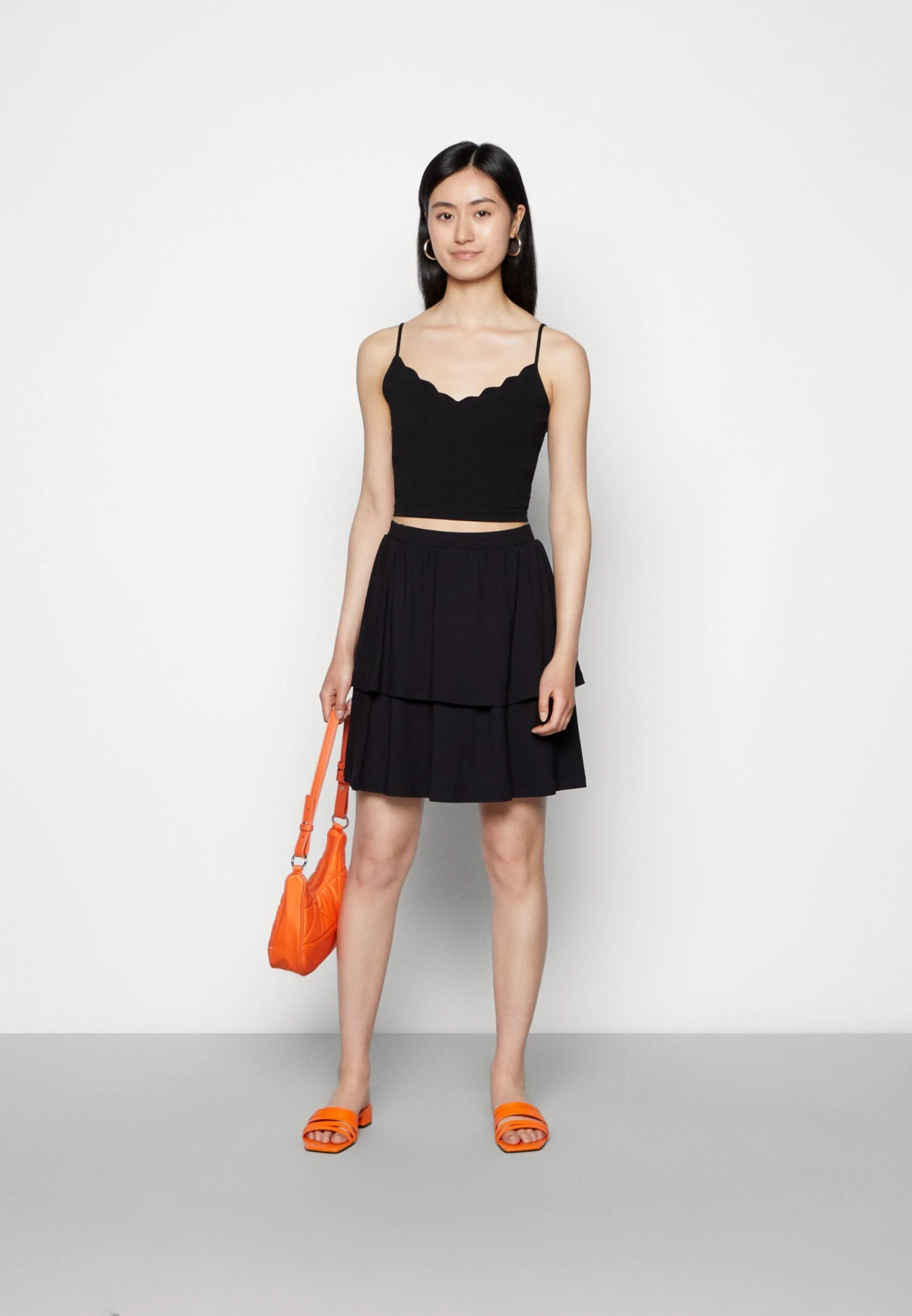 Even&Odd Jupe Trapèze - Black/Brown 3 Even&Odd Jupe Trapèze - Black/Brown