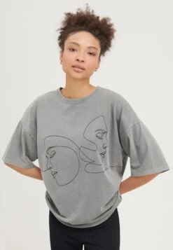 Even&Odd T-Shirt Imprimé - Grey