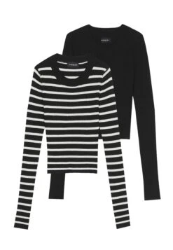 Even&Odd 2 Pack - Pullover - Black / Off-White -Even&Odd f7b2e9b43e2f44ac99e5e4f3fa6e6151