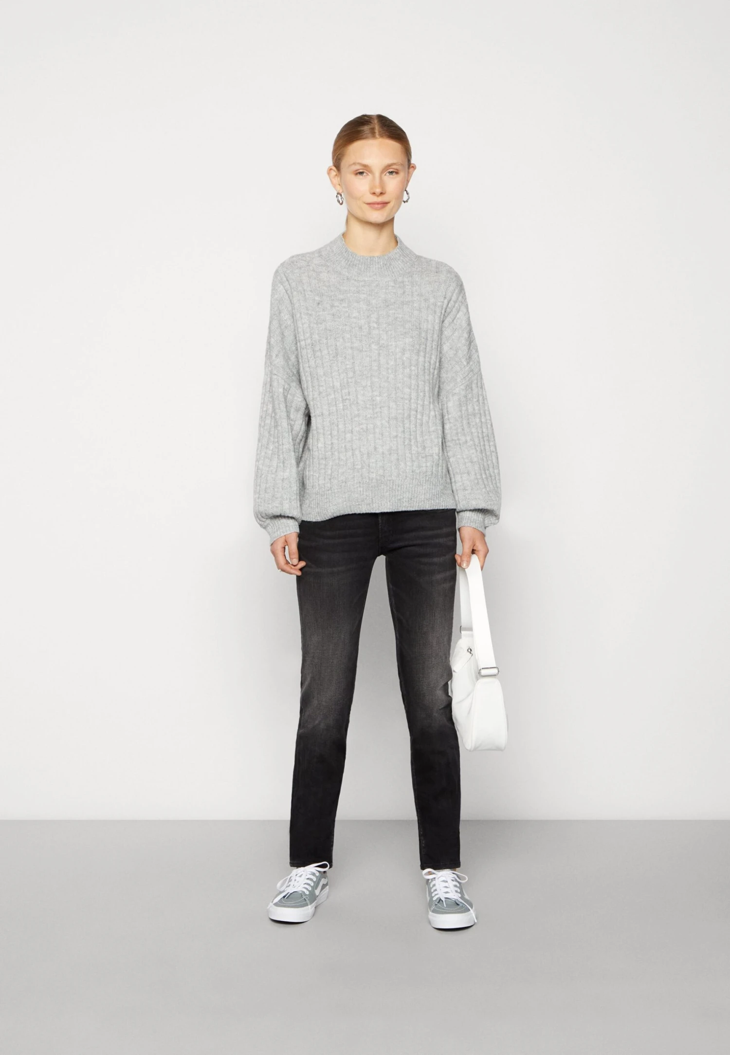 Even&Odd Pullover - Mottled Light Grey 4 Even&Odd Pullover - Mottled Light Grey – Image 2