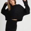 Even&Odd Cropped Jumper - Pullover - Black 1 Even&Odd Cropped Jumper - Pullover - Black -Even&Odd fd3bd6122f154dad894d971b813e9d0b